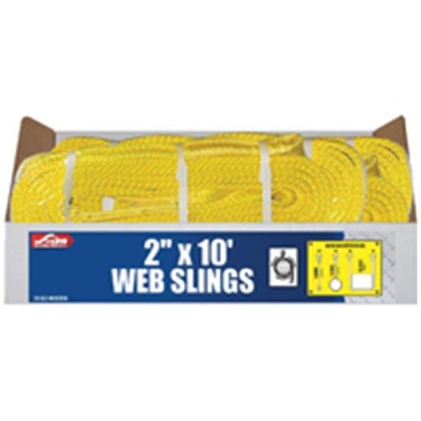 S-Line S-Line 20-EE2-9802X10 2Ply Twisted Poly Sling 2 In. x 10 Ft. 3255387